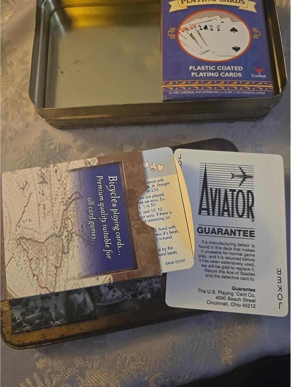 Bicycle 2000 Limited Edition Collectors Playing Cards And Tin - Picture 4 of 4